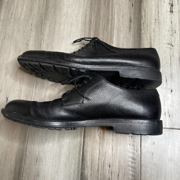 Men's Salvatore Ferragamo Leather Dress Shoes Black Size 12 D - Picture 4 of 8